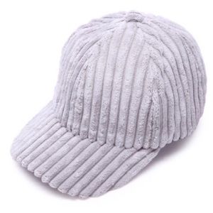 Ribbed Velvet Baseball Hat